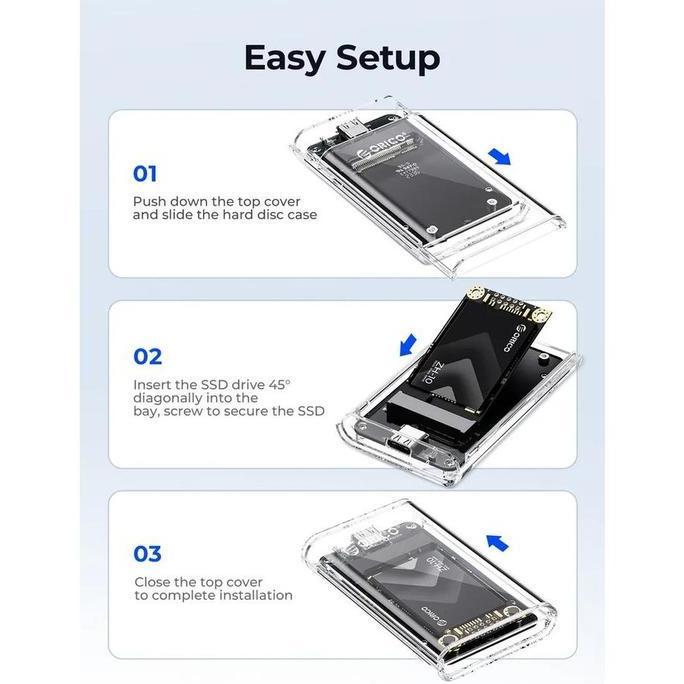 Hozon- Orico Msata To Usb 3.2 External Ssd Enclosure - Tc10-Ms