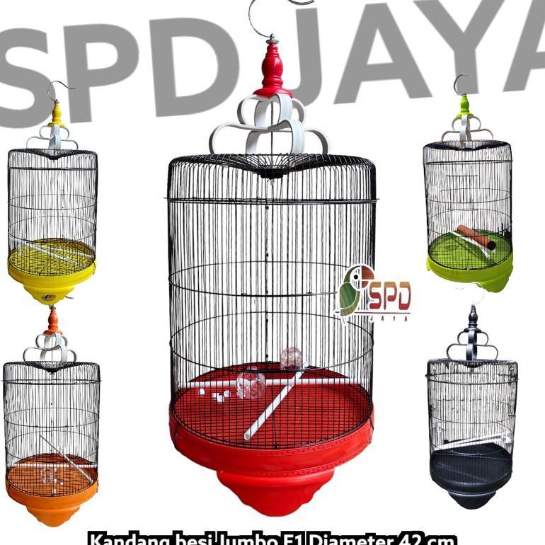 Readyy Stok SANGKAR BESI JUMBO F1 diameter 42cm / KANDANG BESI JUMBO f1