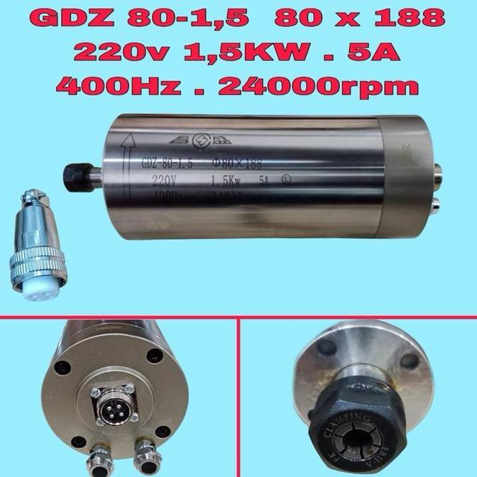 Wates Cooled Spindle CNC Motor 800Kw/1.5Kw/2.2Kw
