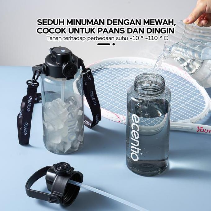 Savepec- Ecentio Botol Plastik 1100Ml Botol Minum Besar Botol Minum Olahraga Sport Botol Minum Anak 