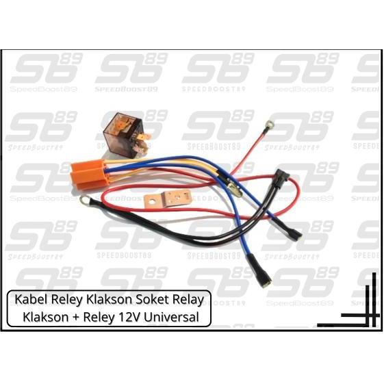 Promo KABEL SET RELAY KLAKSON 12V 80A KABEL RELAY 5 KAKI MODEL UNIVERSAL UNTUK MOTOR Diskon