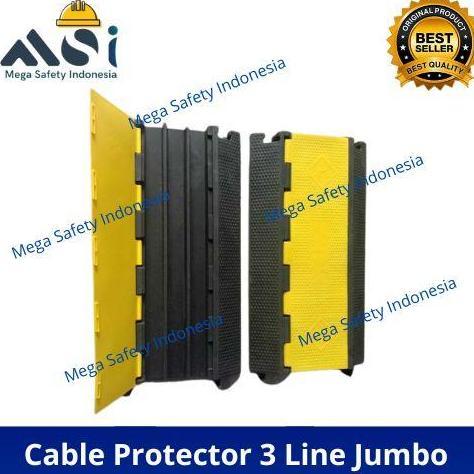 Speed Bump Cable Protector Pelindung Kabel 3 Line Jumbo Cable Ramp