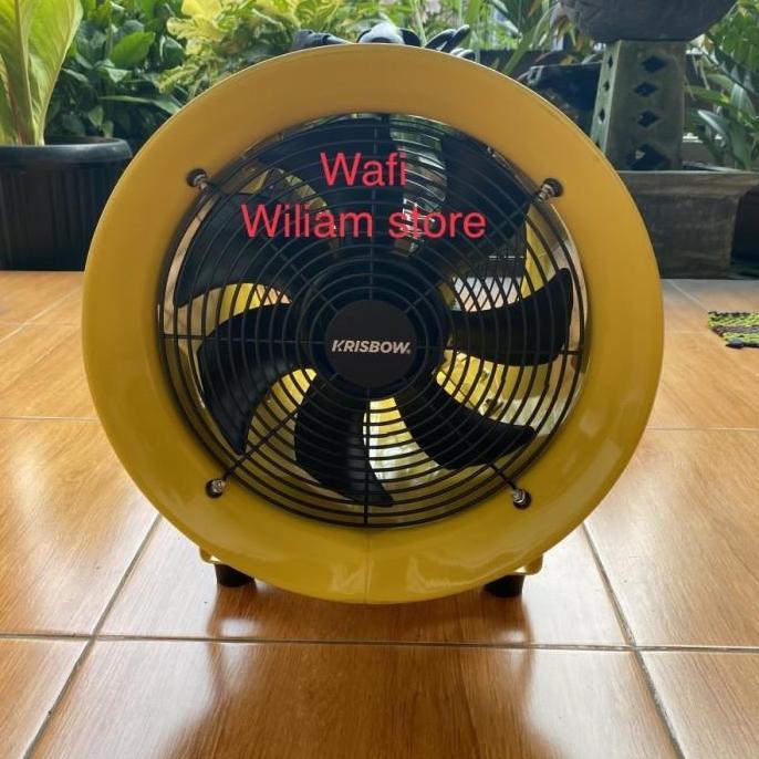 Krisbow Kipas Angin Exhaust Fan Portable Ventilator Blower 12 inci