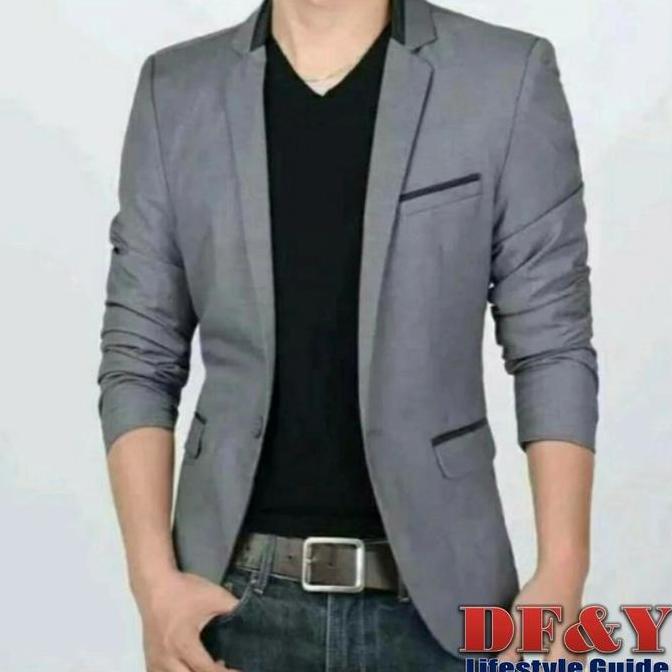 BLAZER JAS PRIA CASUAL BAHAN SEMI WOOL SLIMFIT / JAS BLAZER PRIA NON FORMAL / JAS PRIA BIG SIZE JUMB