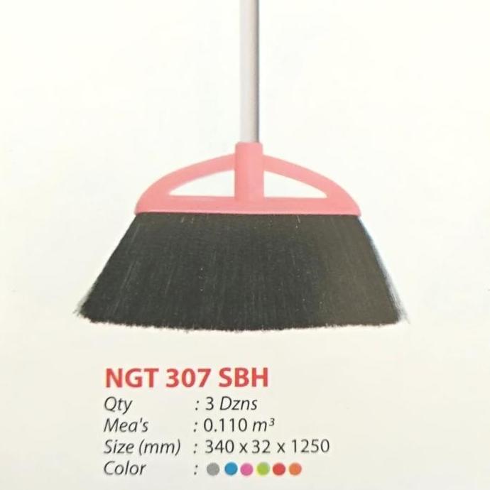 Sapu Nagata 307 Hitam sapu plastik sapu nylon murah