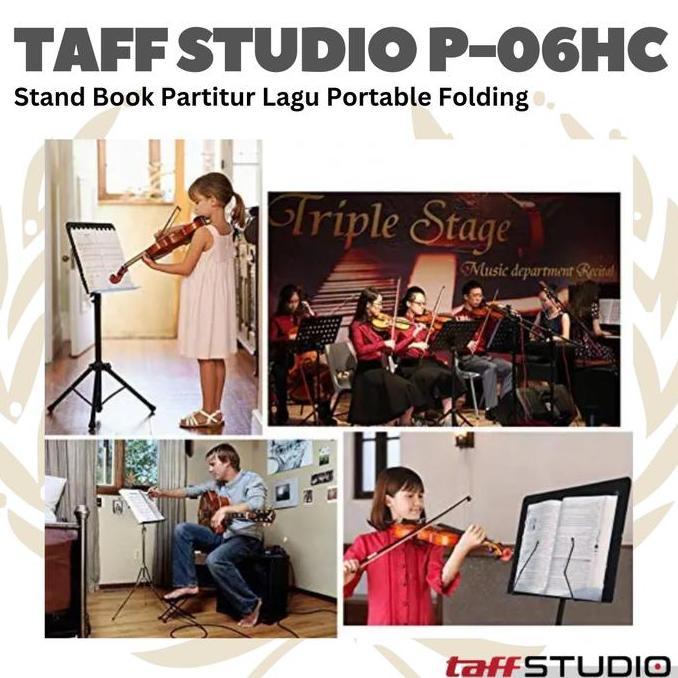 Ready P-06HC Stand Partitur Musik Portable Folding Music Sheet Orchestra P-06HC - Stand Book P06HC S