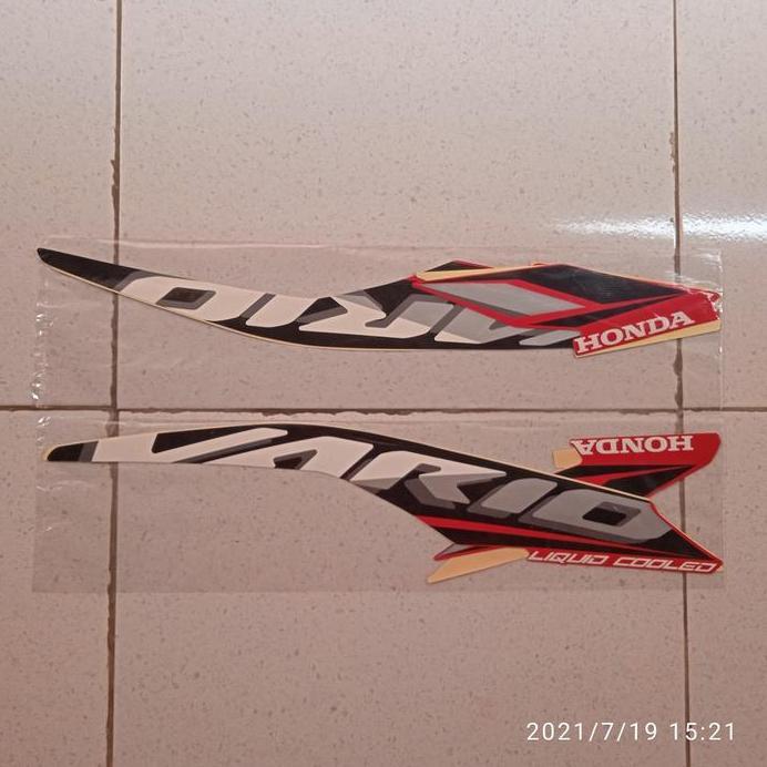 stiker body lis motor honda vario 125 2021 merah