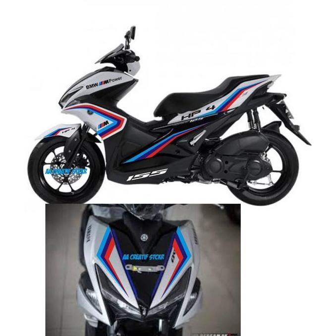 list striping cutting sticker yamaha aerox livery bmw,ready stok sil