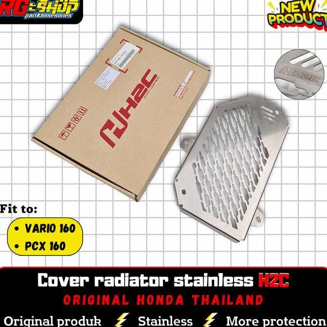 Cover pelindung radiator stainless H2C Thailand Vario 160 PCX 160