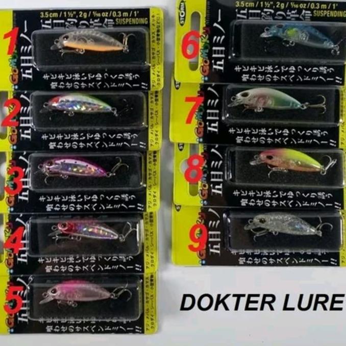 STORM GOMOKU MINNOW 2gr Suspending Lure Umpan Casting