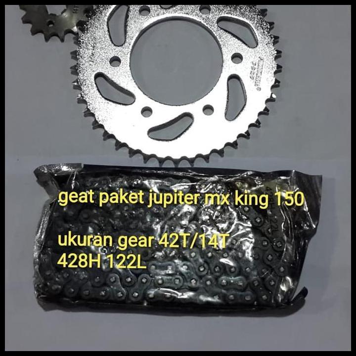 TERLARIS GEAR SET JUPITER MX KING 150 HARDCROME GEAR PAKET JUPITER MX KING 150 