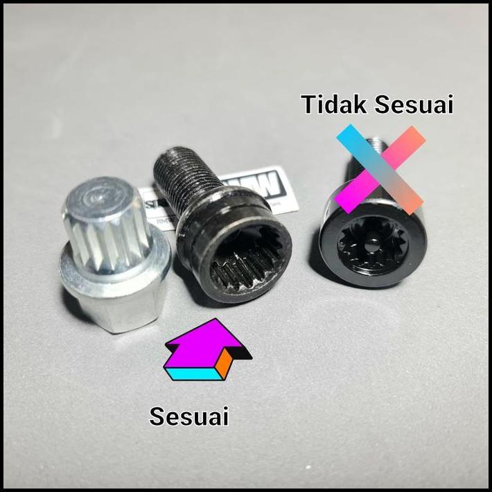 HOT DEAL ADAPTER KUNCI MATAHARI ADAPTOR BAUT RODA VELG BAN BMW AUDI VW 