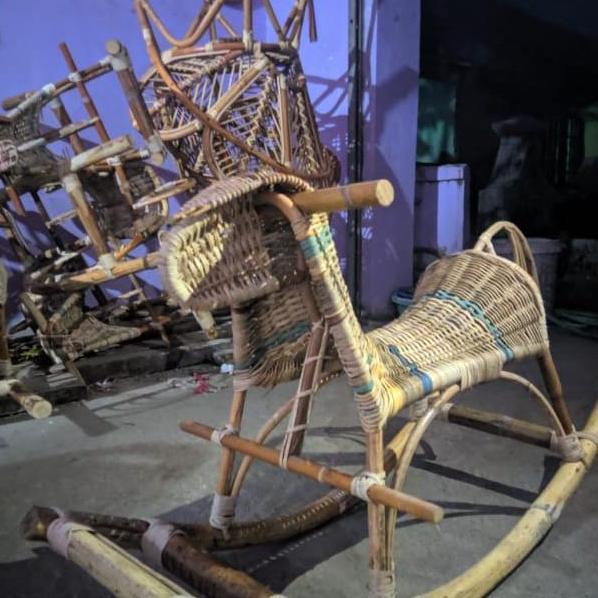 kuda kudaan anak bahan rotan asli