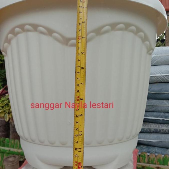 Pot putih 50cm/pot plastik/pot tanaman