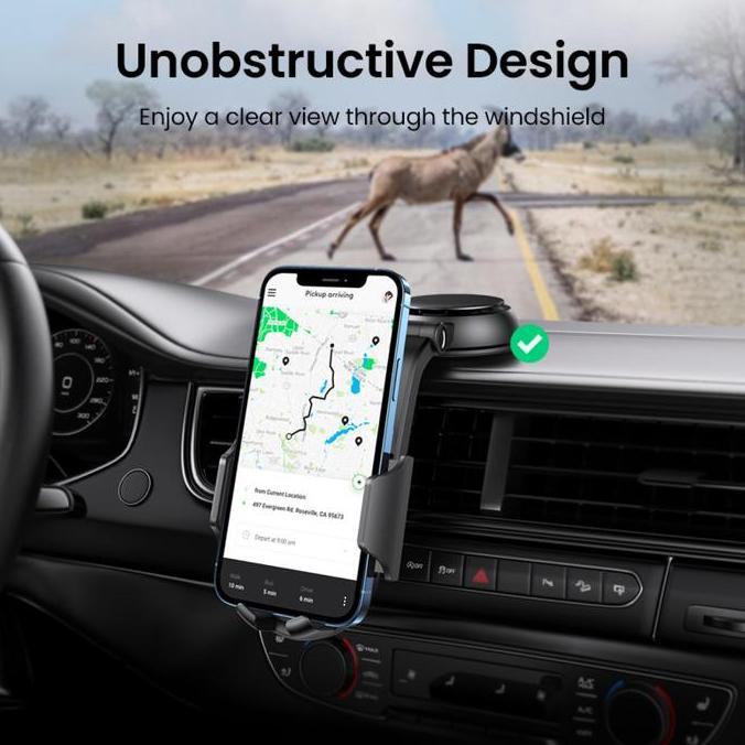 HARGA TERBAIK - UGREEN Car Holder Dashboard Suction Cup Phone Holder Penyangga HP Mobil
