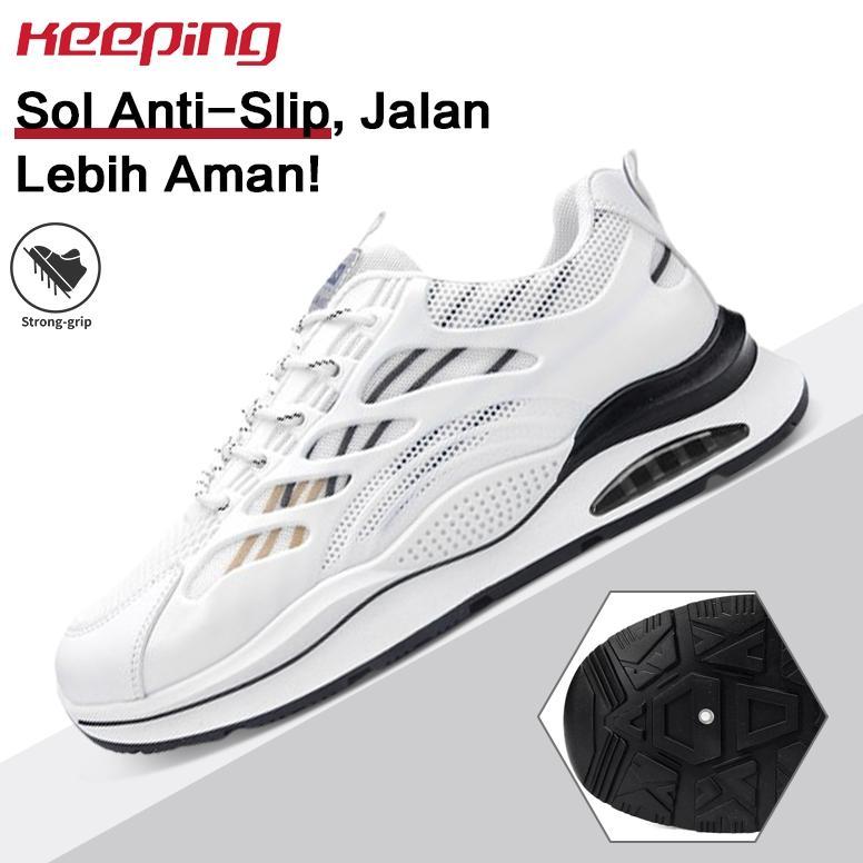 New Keeping Sepatu Pria Original Sneakers Cowok Putih Sport Sepatu Olahraga Outdoor Casual Sepatu Jo