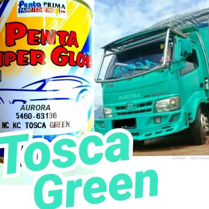 CAT PENTA SUPER GLOSS NC TOSCA GREEN 200 GRAM-HIJAU TOSKA CAT OTOMOTIF