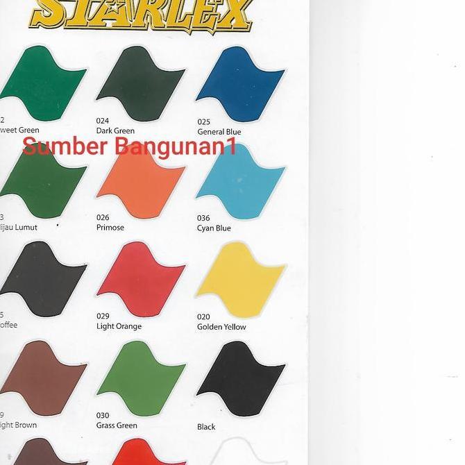 Cat genteng Starlex 1 gallon cat trotoar lapangan tahan matahari