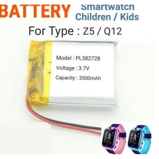 BATERAI BATRE JAM TANGAN SMARTWATCH KIDS Q12 Z5 BATTERY UNIVERSAL