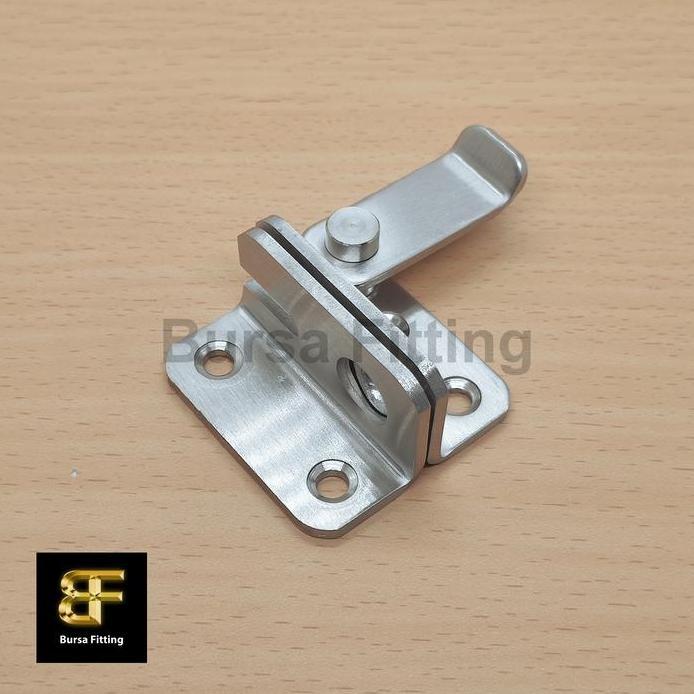 Kunci pintu geser stainless steel / grendel kait pintu sliding / grendel kunci gembok / slot pintu g