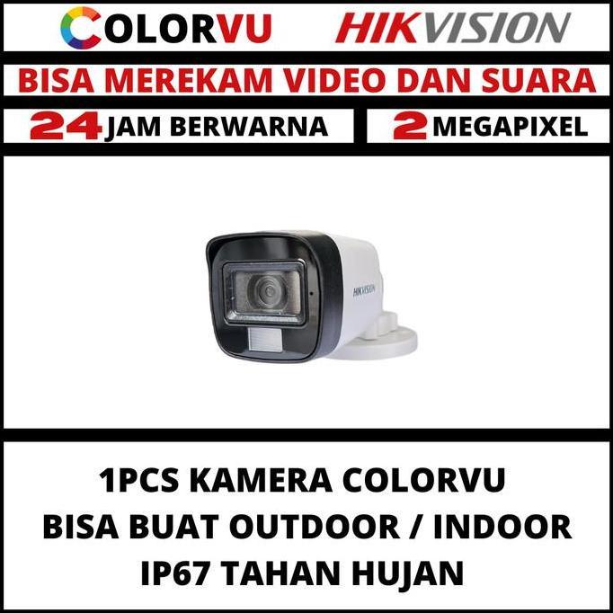Sale Cctv Hikvision 2Mp Colorvu Outdoor Kamera Colorfull Camera Cctv