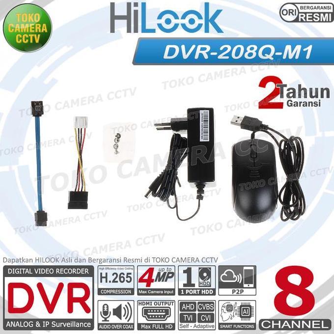 Promo Decorder Cctv 8Ch Hilook Dvr 208Q M1 8 Channel 4Mp 5Mp