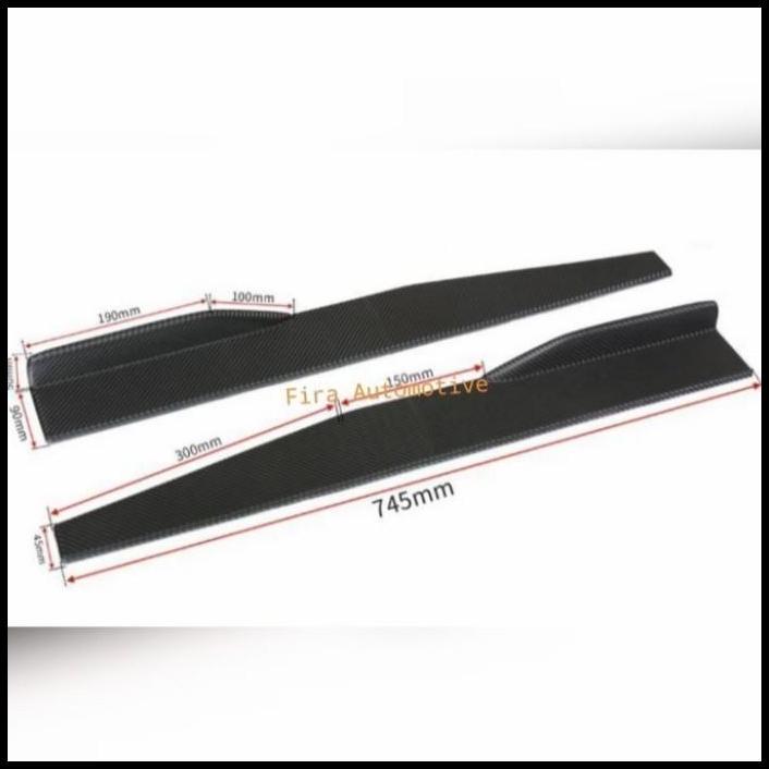 HOT DEAL WINGLET SAMPING VARIASI SAMPING BAWAH MOBIL BMW SEDAN HITAM 
