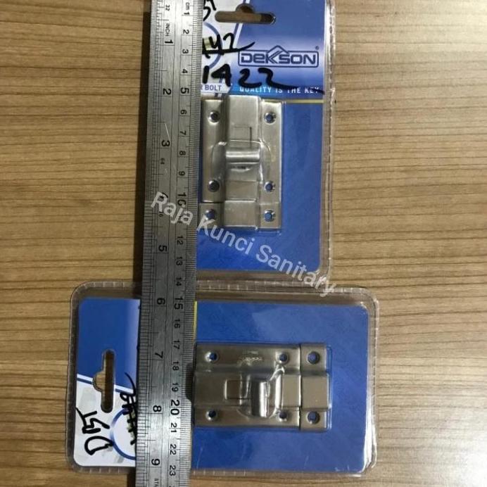 Door Bolt/Slot Pintu/Grendel Pintu/Kunci Pintu Alumunium/D02 2"/3"/Dekkson/Dekson/Stainless