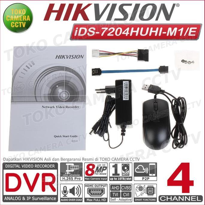 Promo Dvr Recorder Cctv Hikvision 4 Channel Cctv Hikvision 4Ch 5Mp