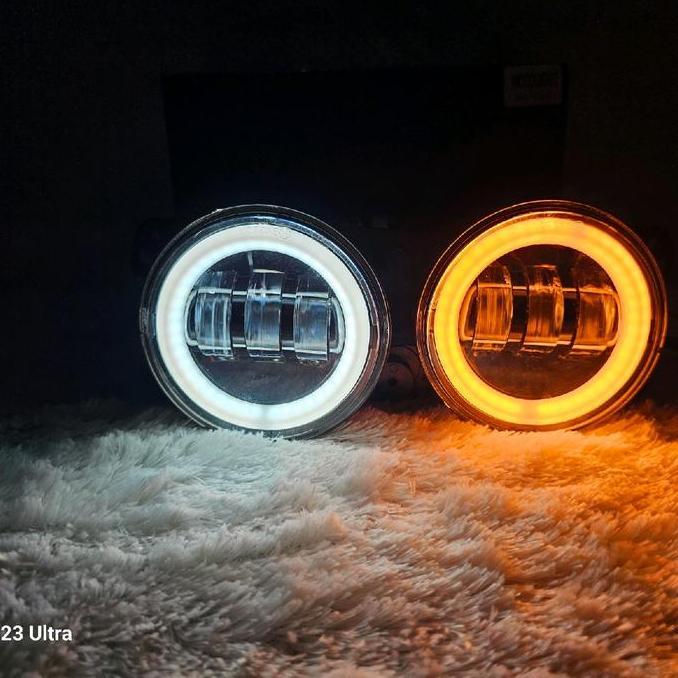Lampu Foghlamp LED Jeep Rubicon 3 Lensa Daymaker Mini 4 Inch Car