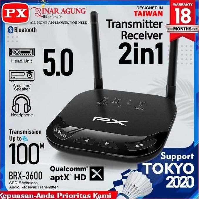 Bluetooth Receiver Transmitter PX BRX3600 BRX-3600 Audio 5.1