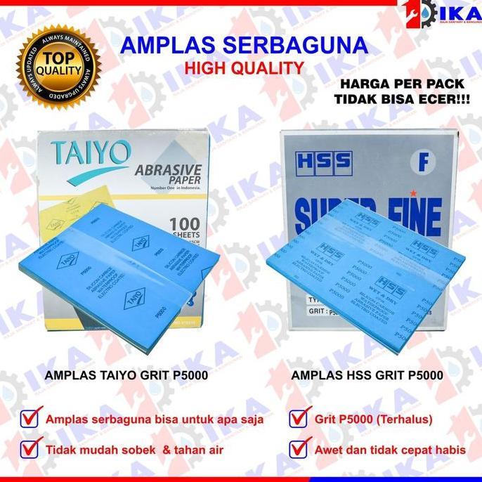 REVOSHOP Amplas lembaran Taiyo hss Grit p5000 Terhalus harga 1 pack isi 100 lembar