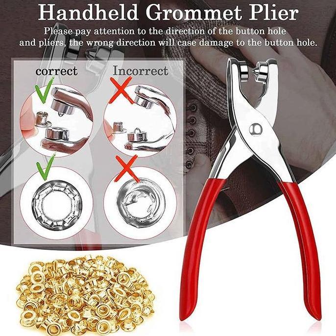 KIMDARY 4mm Tang Eyelet Pembolong Sabuk/Tang Mata Ayam/Alat Pasang Mata Ayam Bagus Berkualitas