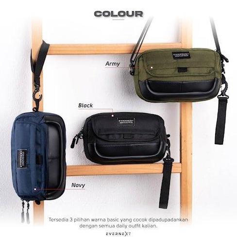 LIFESTYLE Tas Selempang Pria Casual Sling Pouch Cowok DAREZ Waistbag Terbaru LIFESTYLE