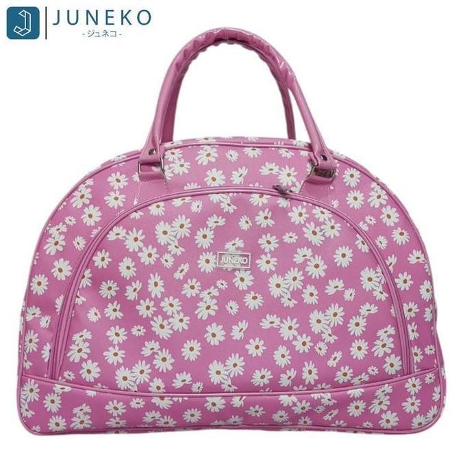 TERKINI Juneko Travel Bag - Tas Pakaian Baju Duffle Bag Kapasitas Besar Anti Air Tas Mudik Wanita TE