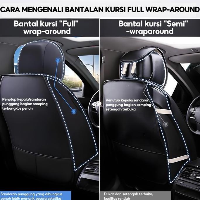 Penawaran SuperSOARFLY Sarung Jok Mobil Universal Kulit 5pcs Satu Set Lengkap Pelindung Jok Mobil Ba