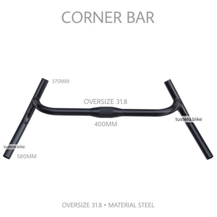 Handlebar Corner Bar Oversize 31.8 Stang Model Surly Cornerbar Original Dan Terpercaya
