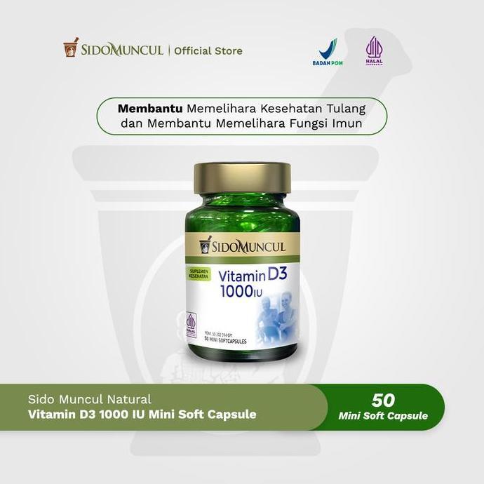 Bitamin- Sido Muncul Vitamin D3 1000 Iu