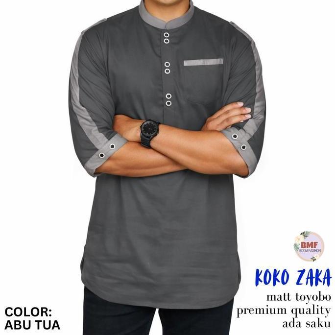 Pik - Koko Kurta Zaka Dewasa Baju Pria Jumbo Kurta Muslim Panjang Katun Toyobo