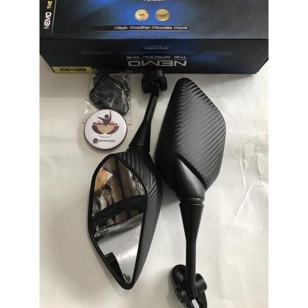 spion R25 pendek karbon model lipat nemo variasi nmax ninja rr cbr150 250 r15 dll