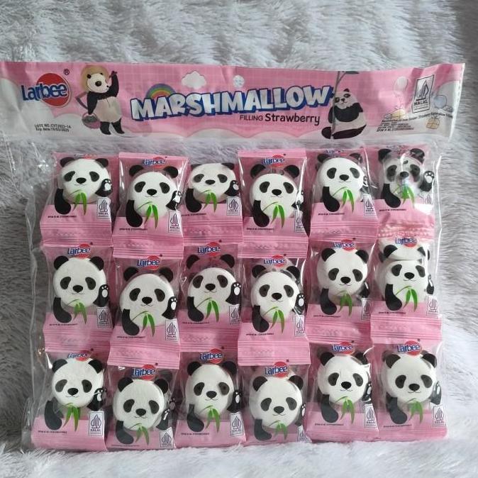 Marshmallow Panda isi Selai Strawbery