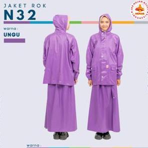 MONAS Jas Hujan Wanita Gemas Jaket Rok - N32 - Anti Bocor dan Awet KOS