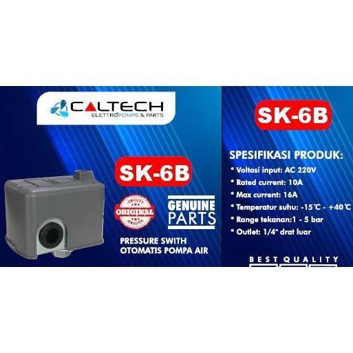 Otomatis Pompa Air Drat Dalam 1/4 '' / Pressure Switch 1/4" SK-6B CALTECH