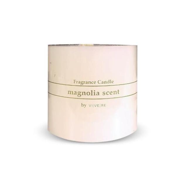 VIVERE PILLAR CANDLE MAGNOLIA WHITE - LILIN AROMATHERAPY