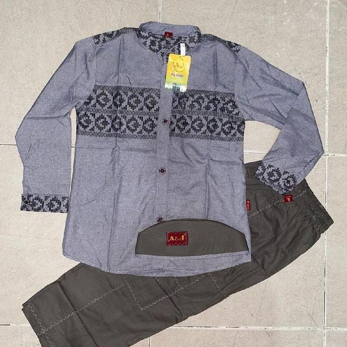 Setelan Koko anak Cardinal Aljami lengan panjang / Setelan Koko anak Cardinal aj / Koko anak lengan 