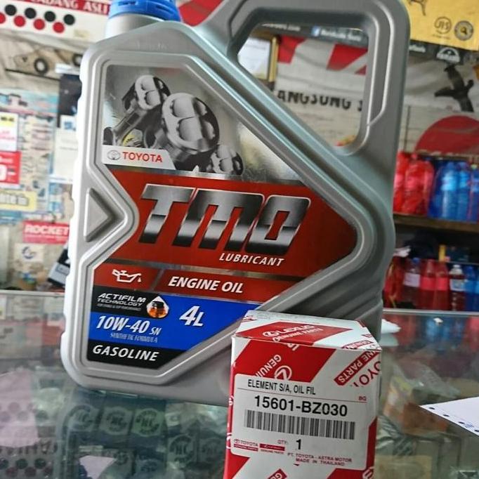 New- Paket Ganti Oli Mobil Toyota Tmo 10W 40 Untuk Avanza Rush Calya Agya