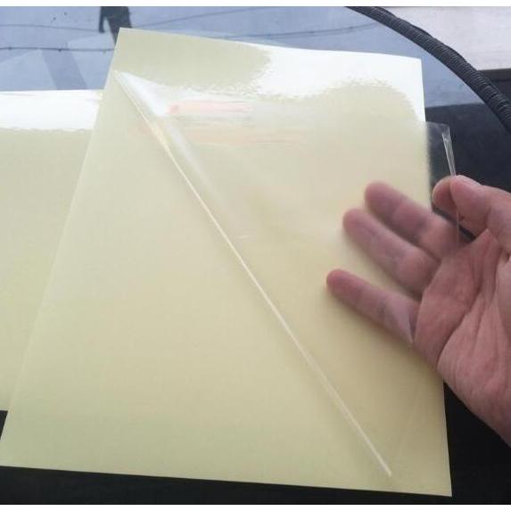 Bigbox- Kertas Sticker Stiker Transparan Glossy Bisa Semua Printer Bisa Tahan Air Bening
