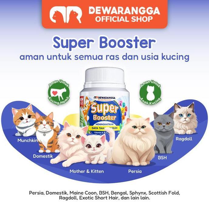 Lansungkirim- Vitamin Imun Kucing Super Booster Dewarangga - Vitamin Imunitas Kucing