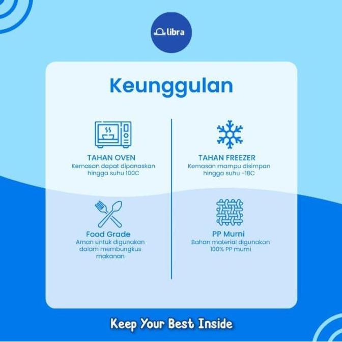 25 Pcs Thinwall Square 3000ml (Kotak Makan Plastik / Thinwall / Kotak Plastik)
