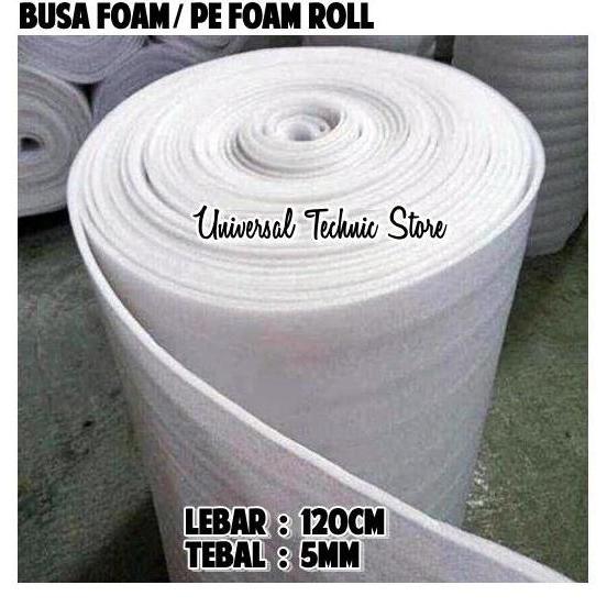 Busa Foam / PE Foam Roll / Underlayer Foam Lebar 120cm Tebal 5mm